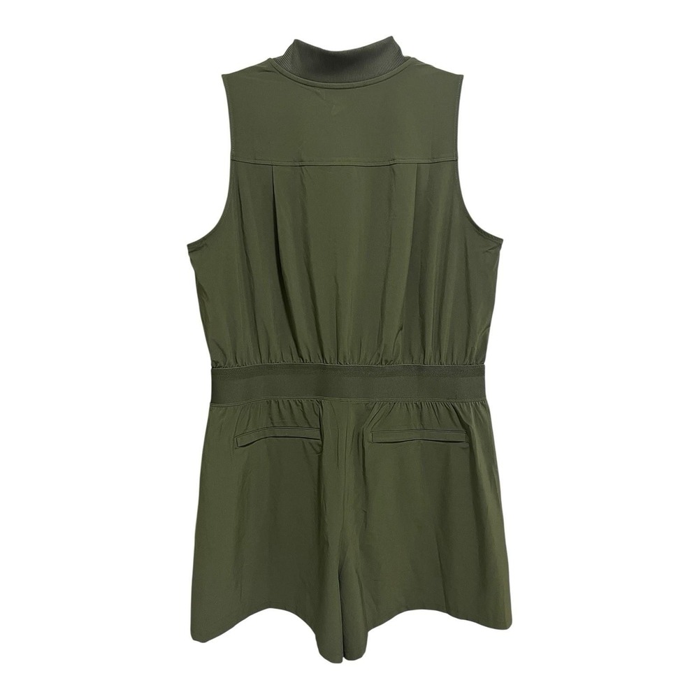 ATHLETA Brooklyn Sleeveless Utility Romper Golf Tennis Aspen Green Women's 12 - Picture 2 of 2